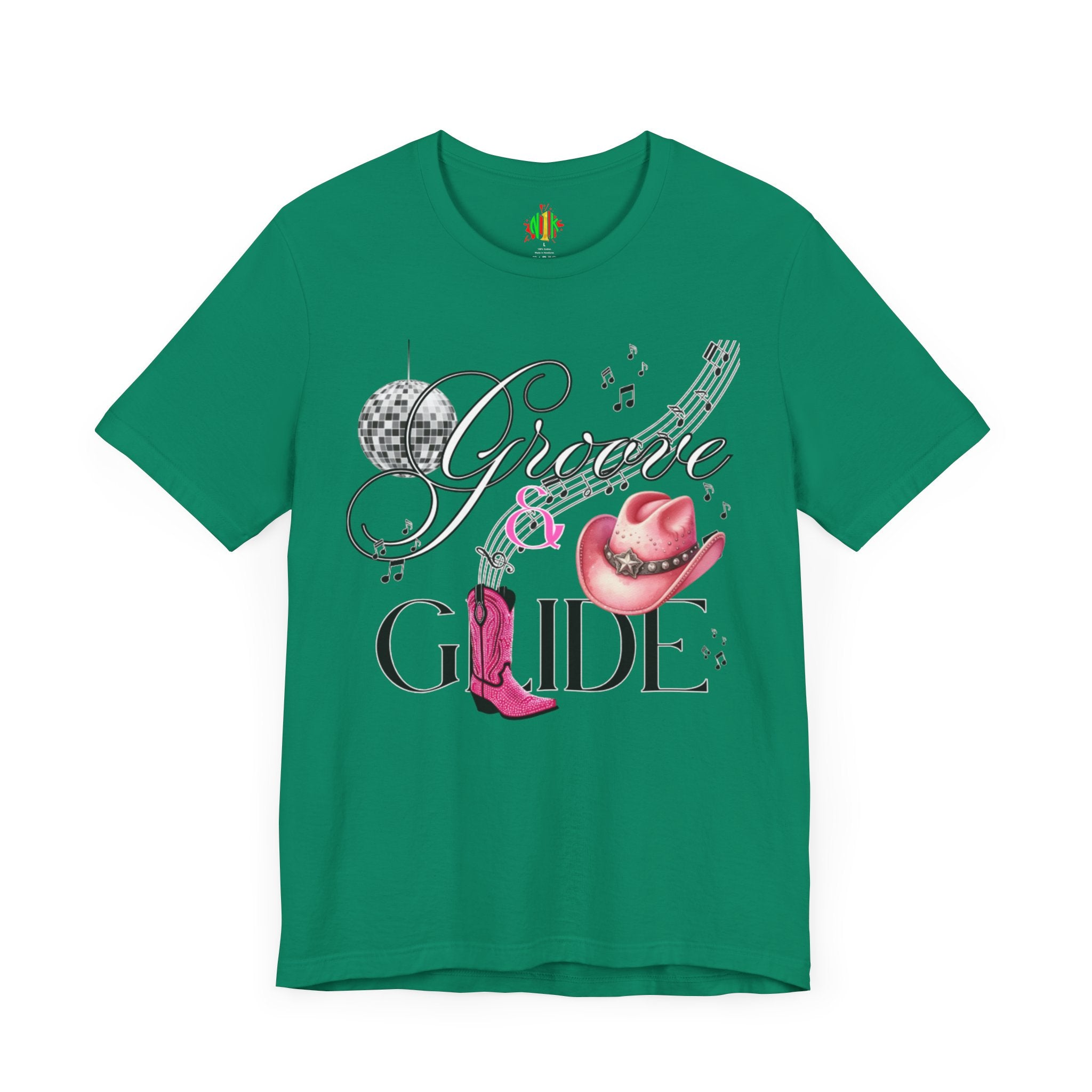 Groove and Glide Graphic Tee - Unisex Short Sleeve T-Shirt for Music Lovers